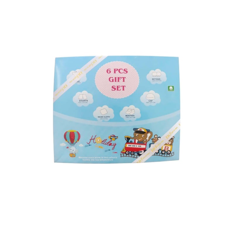 DADDY - G Eio Baby Gifts Set For New Born Unisex Clothing Gift Hamper 6Pcs (Turquoise) - Image 2