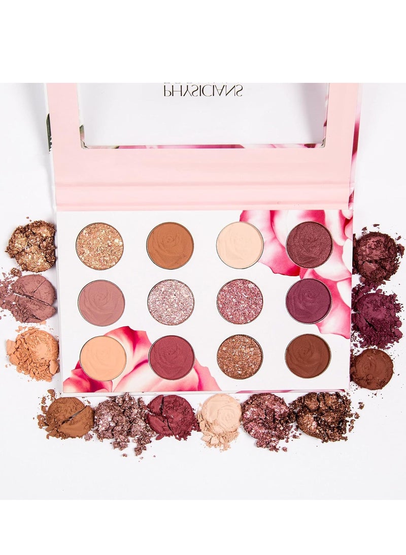 Physician's Formula Rosé All Play Eyeshadow Bouquet Ultra Pigmented Eyeshadow Palette with Shimmers Mattes and Satins Soft and Creamy Texture Wet and Dry Application Rosé - Image 2