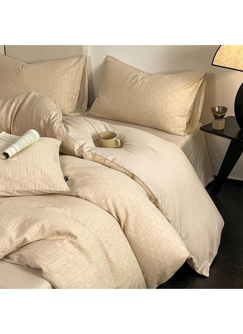 Generic 4-Piece Cotton Comfortable Set Bed Sheet Set Gift Birthday Gift Moving Gift  - Image 1
