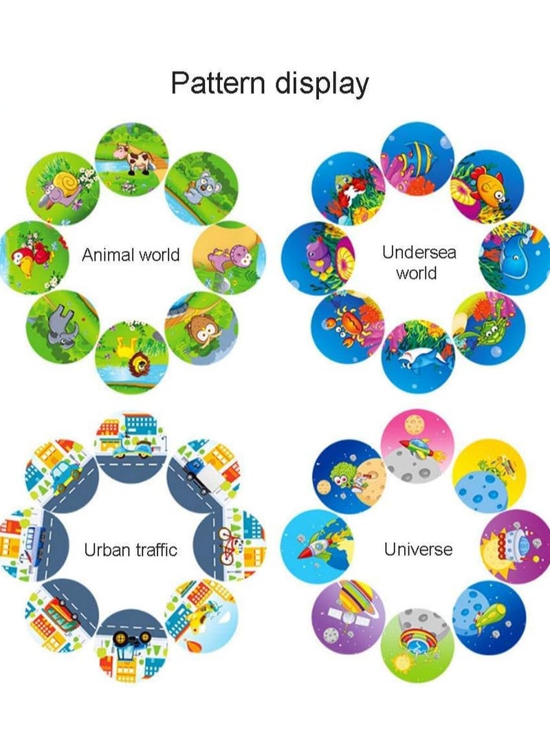 Projector Learning and Drawing Toy Set, Kids' Drawing Projector Desk, Smart Educational Projector with Music and Lights.