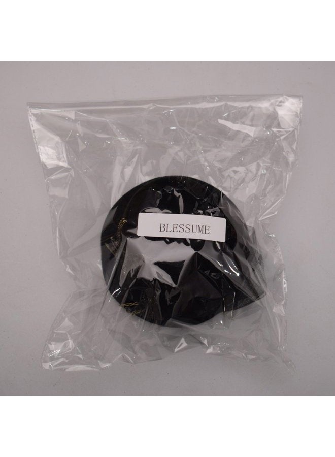 BLESSUME Mini Top Hat Party Hat Dancing Cocktail Feather Veil Hair Clip (Black 1) - Image 5