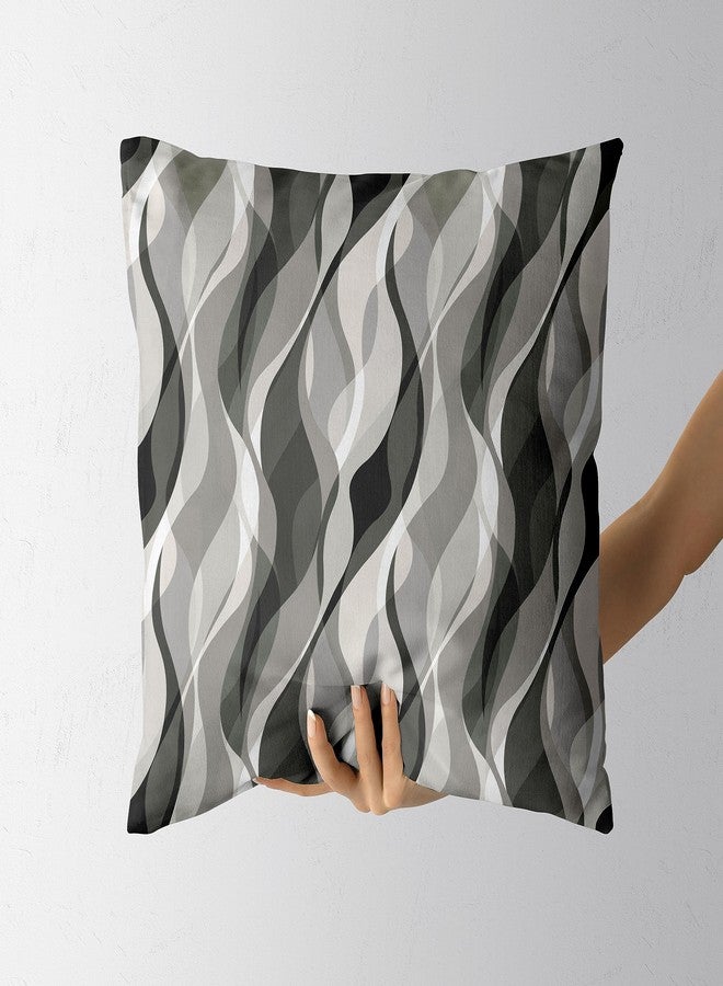 weesire Black and White Grey Throw Pillow Covers Set of 2 Modern Geometric Lines Cushion Covers for Living Room Sofa Accent Home Decor Abstract Art Decorative Pillowcases Outdoor Pillows Covers 18"x18" - Image 4