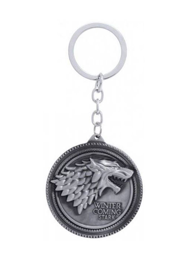 NIBEMINENT Engraved Game Of Thrones Stark Keychain 