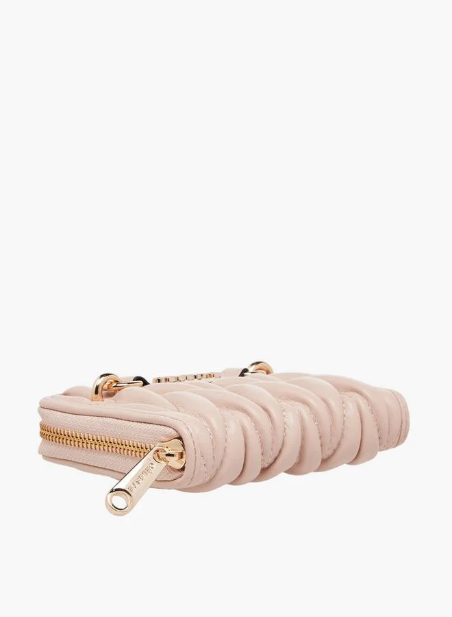 Celeste PINK Quilted Zip Around Wallet for Women | Best Price UAE