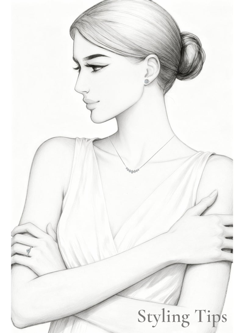 غَيْرُ مَألُوف خاتم مويسانتي 1 قيراط ستة مخالب - Image 4