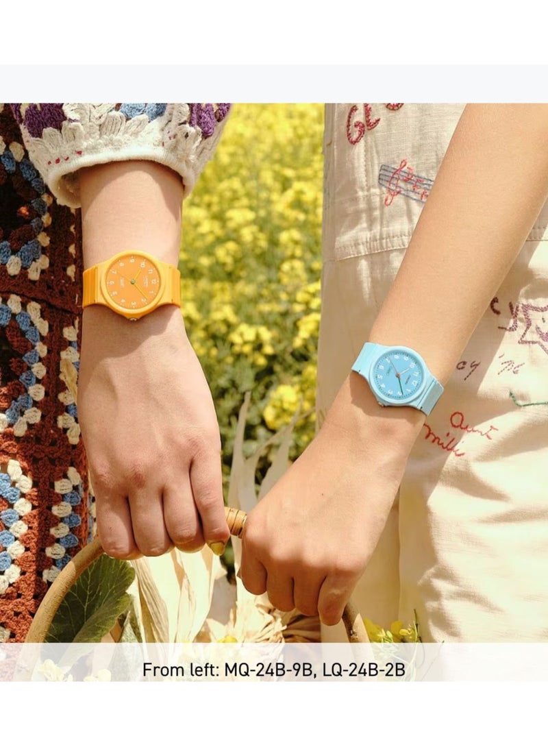 CASIO Analog Resin Band Round Shape Wrist Watch MQ-24B-9BDF - Image 5