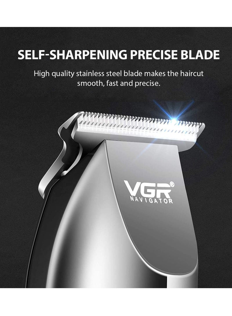 مقصات شعر للرجال ترقية لاسلكية ترقية مهنية ماكينة حلاقة شعر لحية مع شفرة T ماكينة حلاقة قريبة مجموعة تصفيف الشعر قابلة لإعادة الشحن مع شاشة LED - Image 2