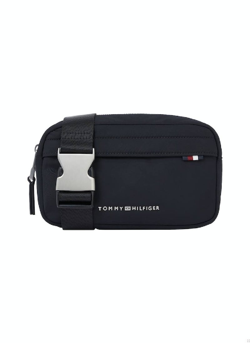 TOMMY HILFIGER Men's Signature Messenger Bag - Polyester, Black  - Image 1