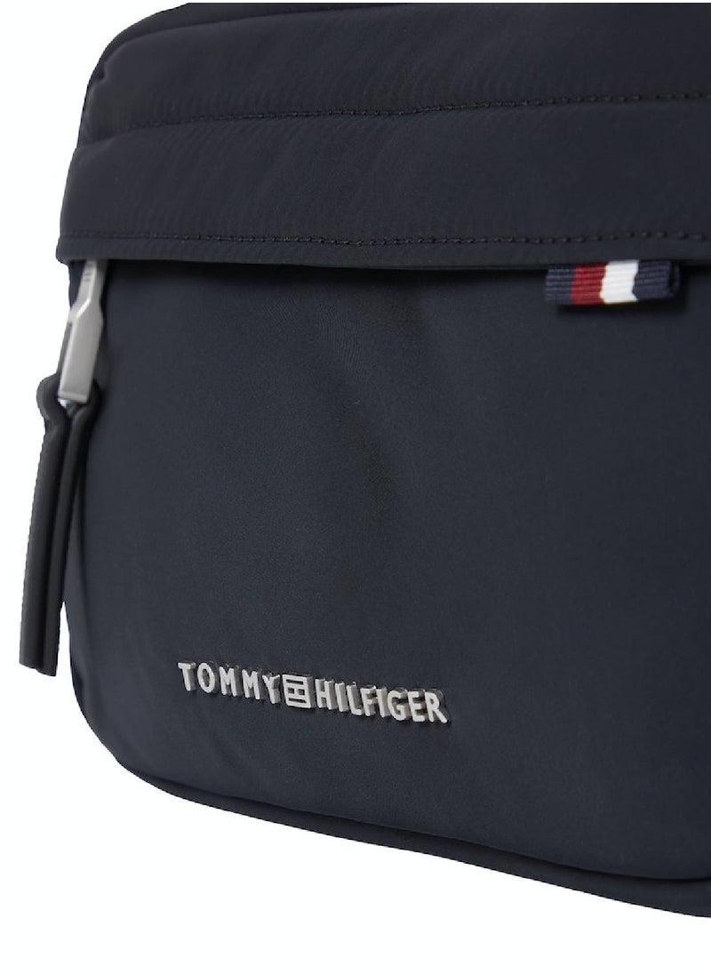 TOMMY HILFIGER Men's Signature Messenger Bag - Polyester, Black  - Image 4