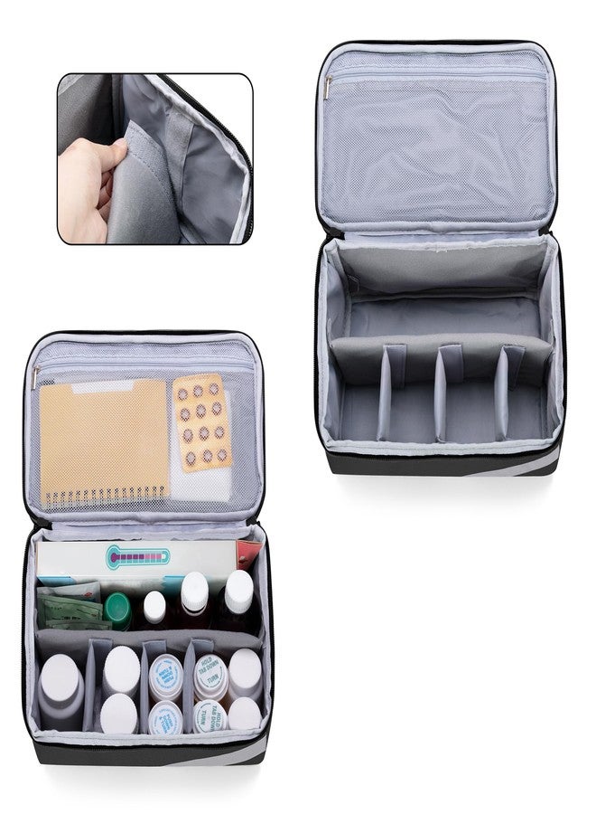Trunab Medicine Storage and Organizer Bag Empty, Pill Bottle Organizer with Portable Small Pouch, Home First Aid Box for Emergency Medication, Supplements or Medical Kits (Bag Only)(Patent Design) - Image 4