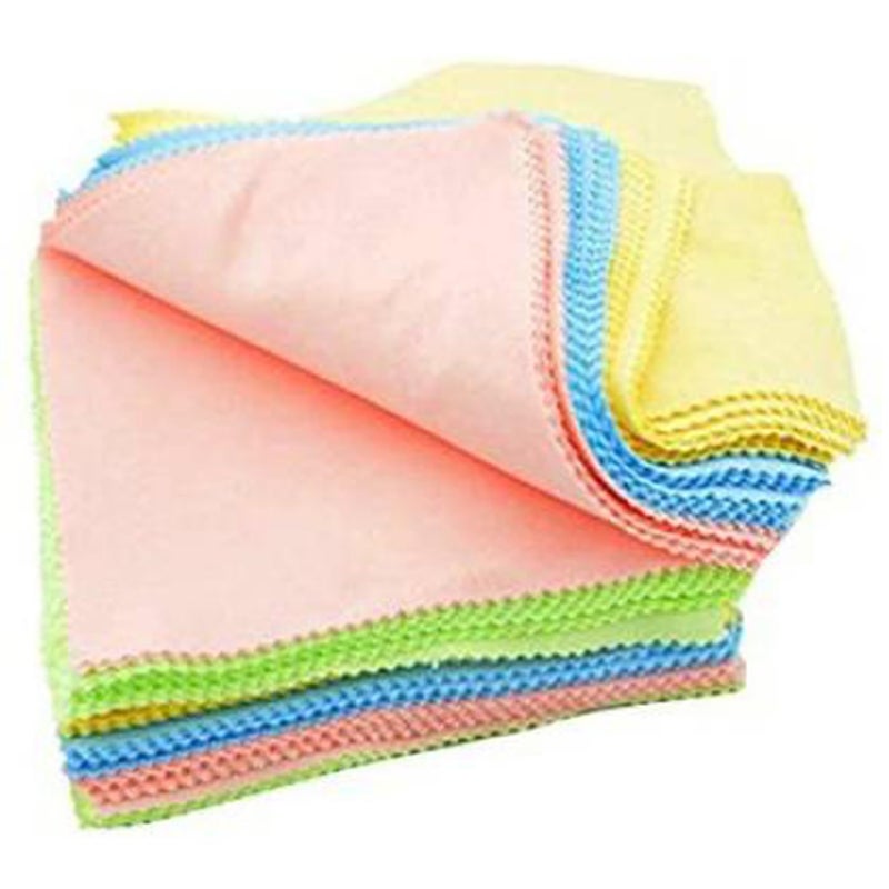 CRIBA Imported 100Pcs Microfiber Sunglasses Eyeglasses Glasses Cleaning Cloth Lens Cleaner (Pack of 1) - C - Image 3