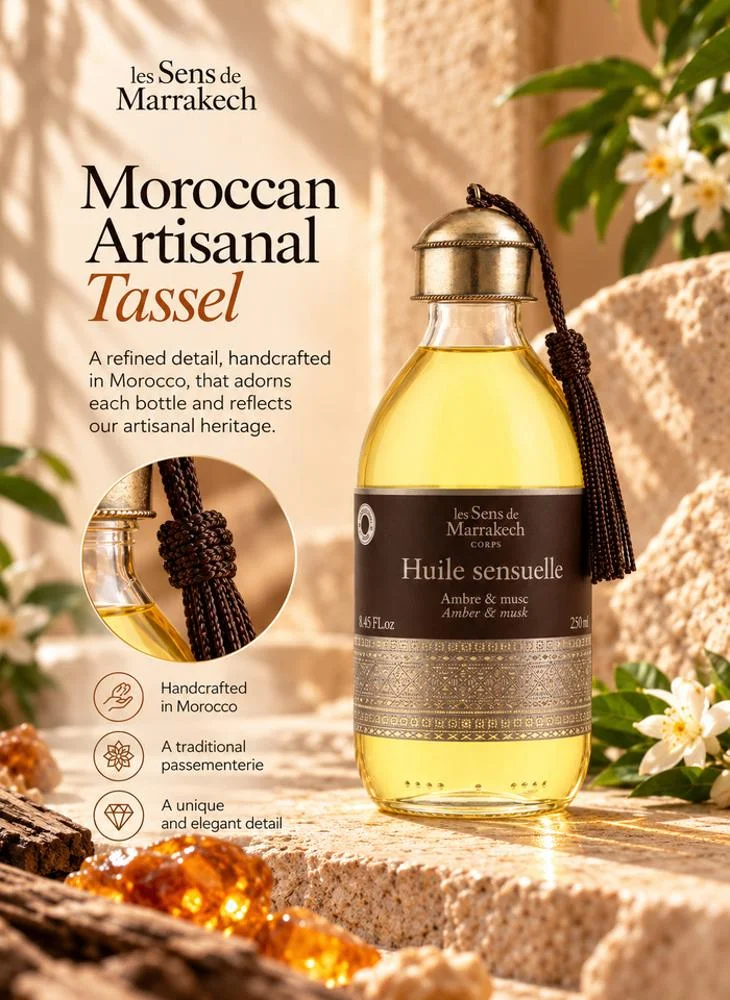 Les Sens De Marrakech  Sensual Oil Amber & Musk 250 ml  | Best Price UAE