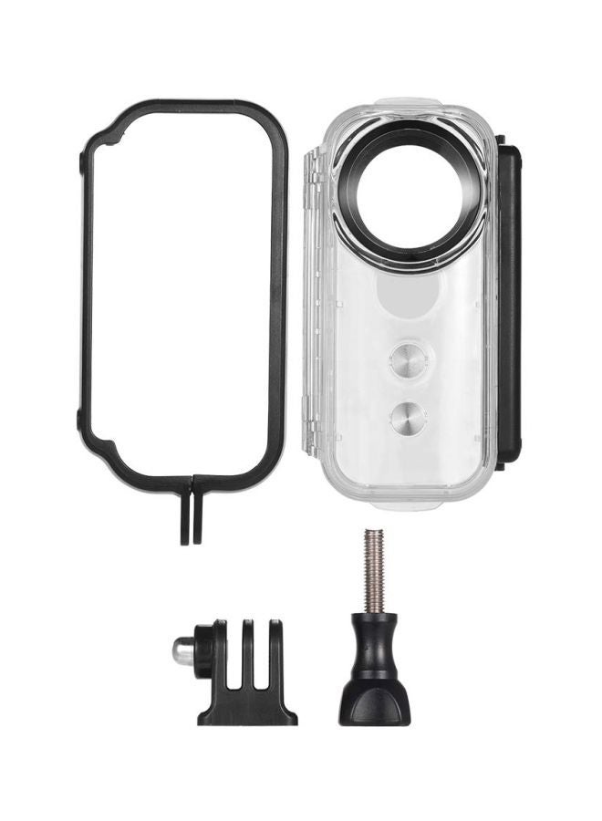 NIBEMINENT Waterproof Housing For Insta360 One X Action Camera Clear/Black  - Image 4