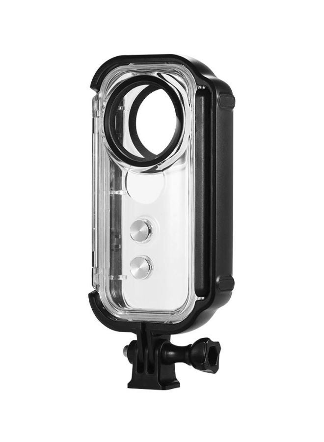 NIBEMINENT Waterproof Housing For Insta360 One X Action Camera Clear/Black  - Image 2