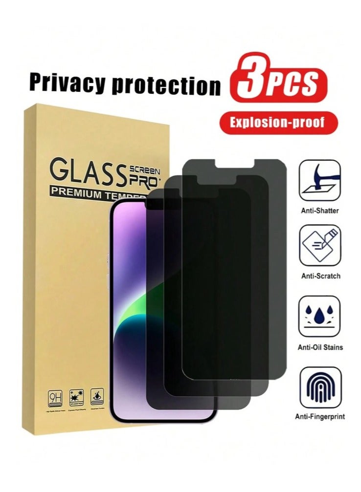 كلاس برو 3 قطع من واقي وحماية الشاشة من الزجاجي المقوى لجهاز ايفون 16 برو ماكس مضاد للسقوط ومضاد للخدش وحماية الخصوصية - Image 1