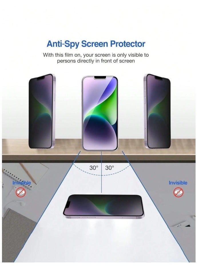 كلاس برو 3 قطع من واقي وحماية الشاشة من الزجاجي المقوى لجهاز ايفون 16 برو ماكس مضاد للسقوط ومضاد للخدش وحماية الخصوصية - Image 3