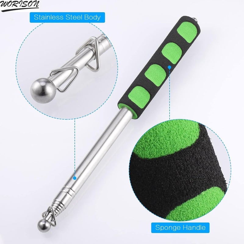 Worison 1pc Stainless Steel Flag Pole Hand-held Teaching Rod Guide Telescopic Flagpole Global flexible sizing options - Image 3