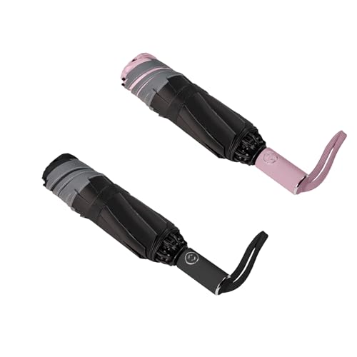 BAODINI Inverted UV Protection Umbrella for Rain and Sun Medium Size 46 inch arc Canopy UPF 50+ Rverse Compact Umbrella Auto Open Close for Travel - Image 1