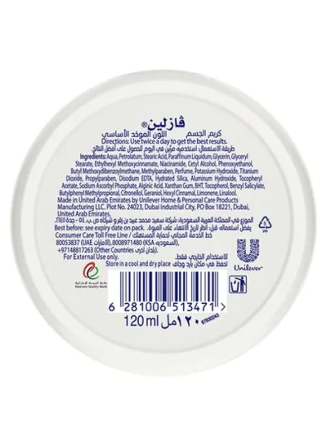 Vaseline  Essential Even Tone  Body Cream120ml - Image 2