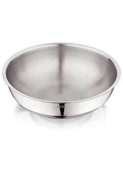 Allo Allo Triply Stainless Steel Tasla |Ideal Tasla for Curry/Stir-Fry/Deep-Fry/DryVeg/Sauté Induction Friendly, Heavy Base Kadhai Naturally Non-Stick | 10 Years Warranty 34cm, 7.5 litres  - Image 1
