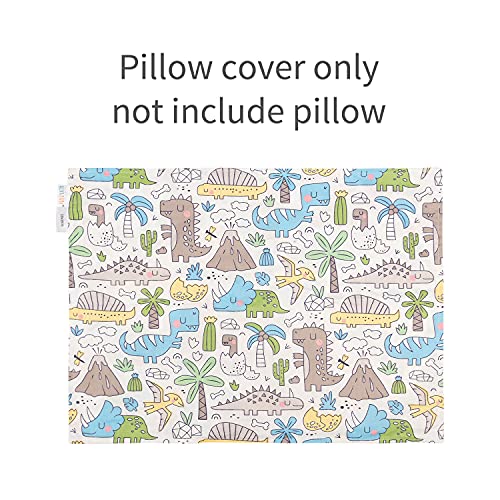 ALVABABY Toddler Pillowcases 2 Pack Organic Cotton Kids Pillow Cover Fit 13"x 18" or 12"x18" Envelope for Girl Boy Sleepy Travel - Image 5