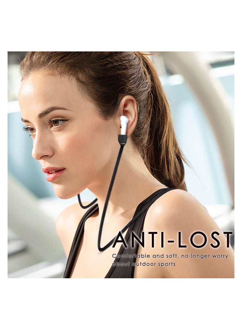 6 Pack Ultra Strong Magnetic Airpods Straps Anti Lost Cord for AirPods Accessories Silicone Sports Lanyard and Ear Hook 1 2 Pro 3rd Pair EarHook 5