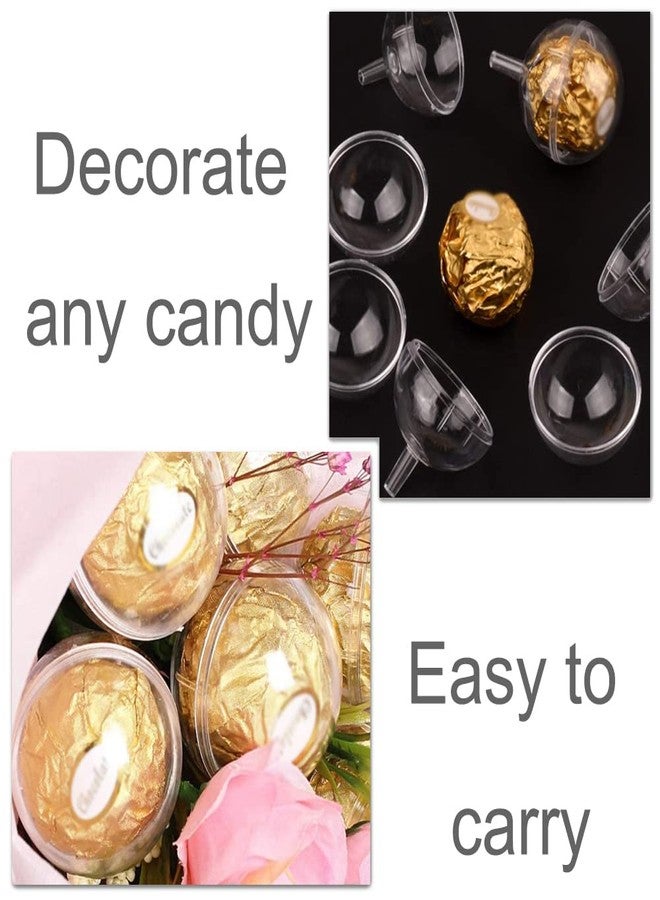 Lienyeang 30 Pcs Chocolate Box Holders Clear Plastic Cupcake Cover Party Supplies for Packaging Candy and Chocolate - Image 5
