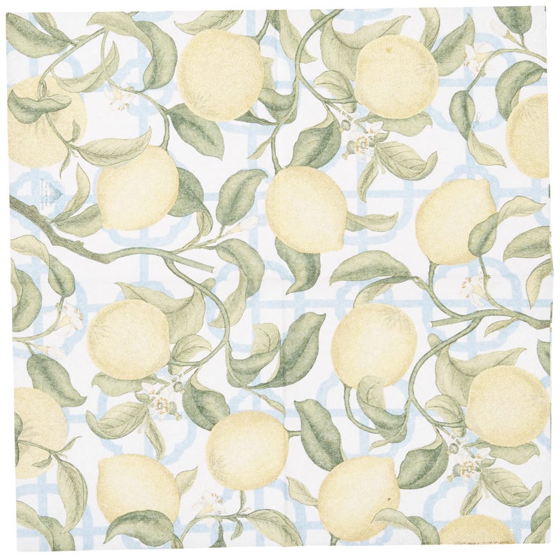 Caspari Entertaining with Caspari Seville Cocktail Napkins, Ivory, Box of 40 - Image 2