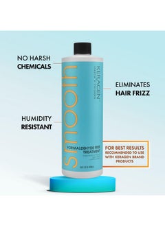 KERAGEN Brazilian Keratin Smoothing Treatment Blowout Straightening System For Dry And Damaged Hair Formaldehyde Free 16 Oz Eliminate Curls And Frizz Fine To Medium Hair  - Image 4