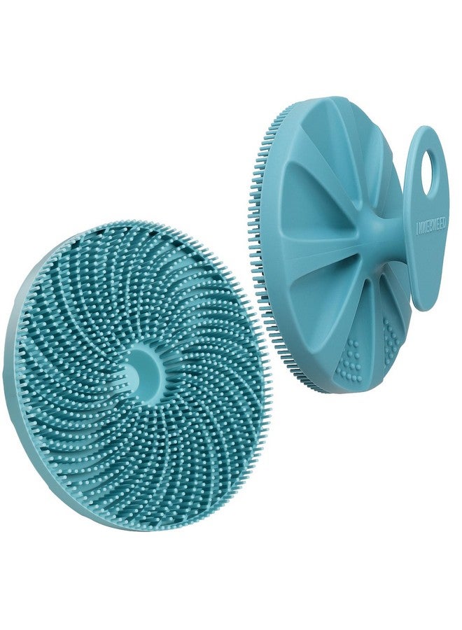 Innerneed Foodgrade Silicone Body Scrubber Exfoliating & Massaging Shower Brush More Hygienic Bathing Tool For All Skin Types Lathers Well Longer Service Life (Dark Green) - Image 1