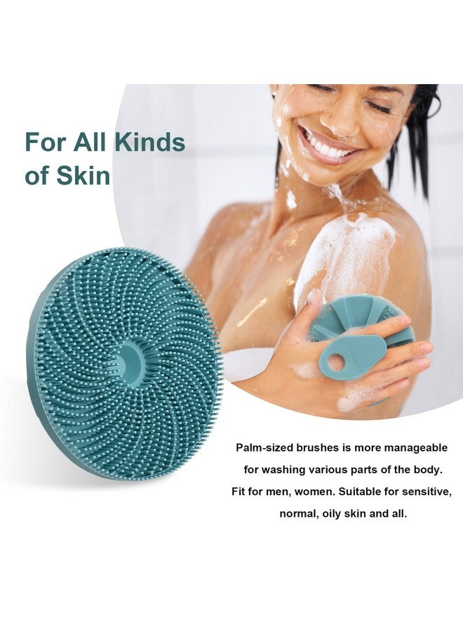 Innerneed Foodgrade Silicone Body Scrubber Exfoliating & Massaging Shower Brush More Hygienic Bathing Tool For All Skin Types Lathers Well Longer Service Life (Dark Green) - Image 5