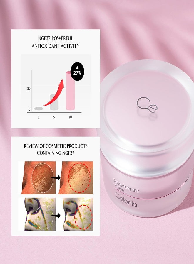 CELINO كريم سيلاونيا المضاد للشيخوخة بخلايا جذعية حيوية، كريم تنشيط الخلايا، كريم وجه كوري فاخر مع علوم حيوية، كريم وجه مجدد ومضيء ومغذي ومشدود للاستخدام نهارًا وليلاً 50 مل - Image 5