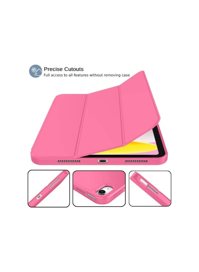 ACLIX New iPad 10.9 Inch Case 2022 (10th Gen) with Pencil Holder - Trifold Stand Smart Case with Soft TPU Back, Auto Wake/Sleep - Watermelon - Image 4