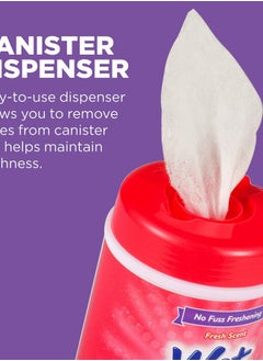Wet Ones for Pets Cat Cleaning Wipes - Fresh Scent Cat Grooming Wipes with Aloe Vera - Safe Cat Hygiene Supplies - Cat Fur Cleaner - Cat Dander Wipes - Kitten Wipes - Pet Cleaning Supplies - 50 Count  - Image 4