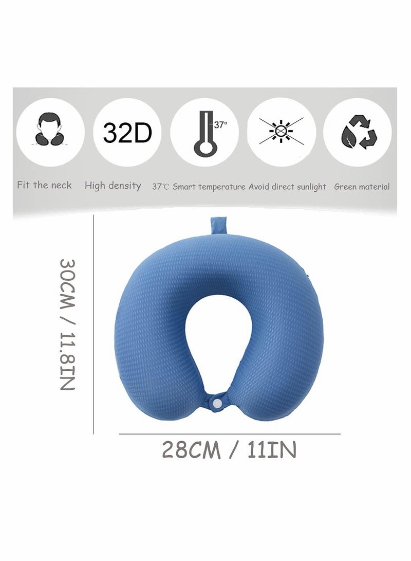 SOLARAE Travel Pillow Airplane Neck for Traveling Foam U Shaped Super Lightweight Portable Headrest - Image 2