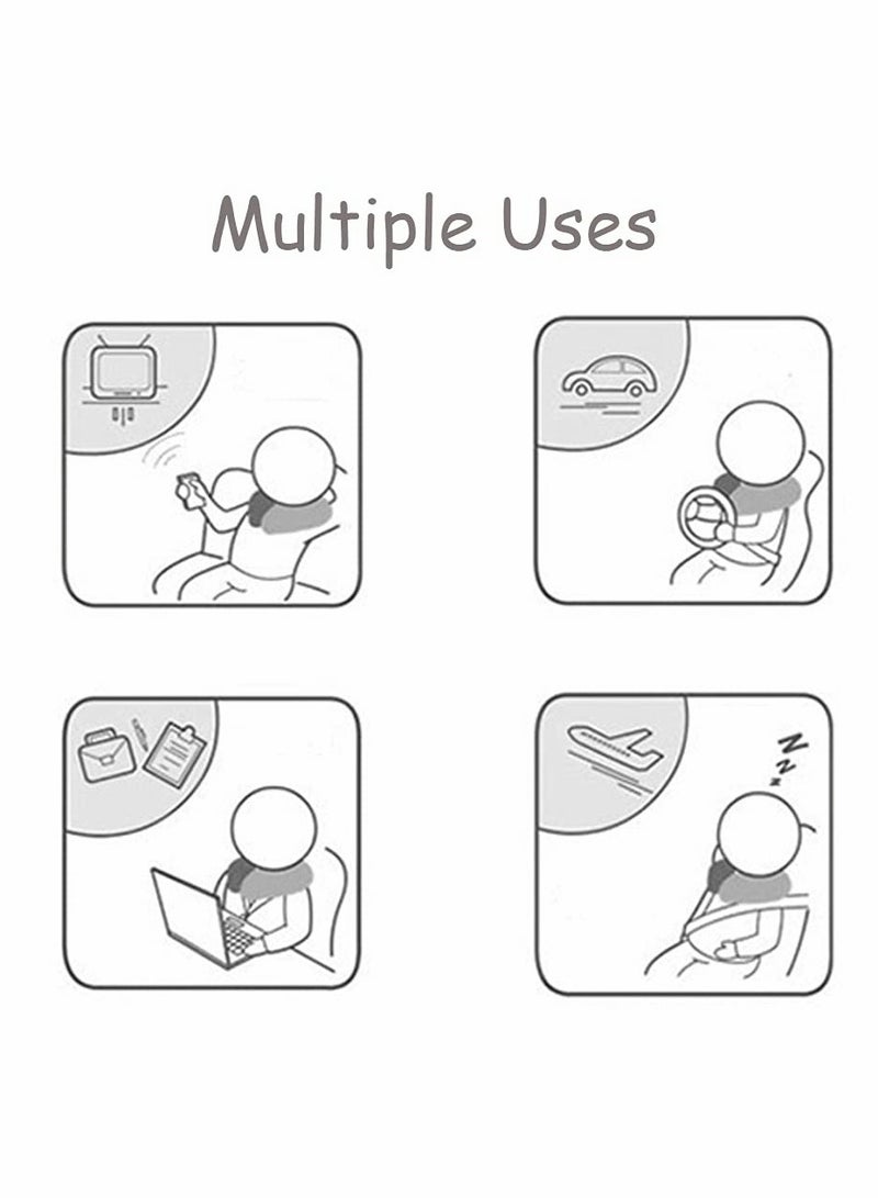 SOLARAE Travel Pillow Airplane Neck for Traveling Foam U Shaped Super Lightweight Portable Headrest - Image 4