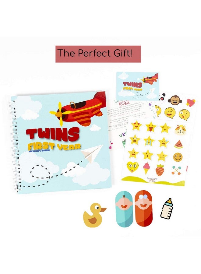 Unconditional rosie Twins' First-Year Chronicle: Celebrate A Year Of Precious Moments | Beautiful Baby Keepsake Journal With Stickers, Family Tree, Letters From Parents, And More - Image 4
