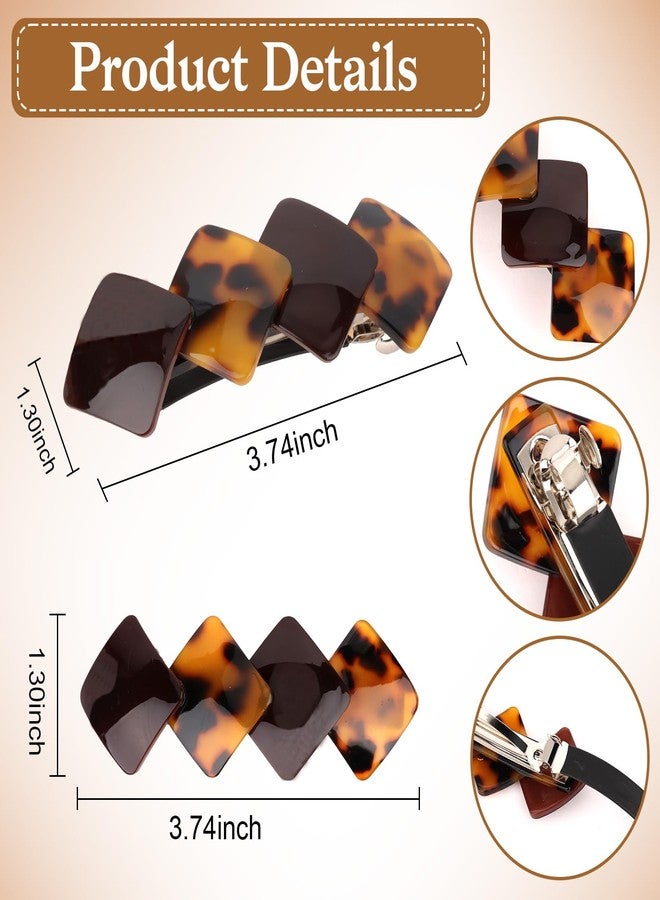 Amariver Hair Barrettes for Women 4Pack Vintage Hair Clips Non Slip Hair Clip French Barrettes Fashion Accessories for Women Girls - Image 2