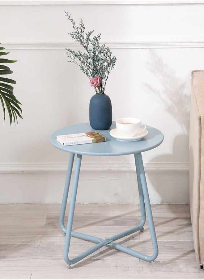 NKX Nordic Style Iron Round Table Nightstand Sofa Table Furniture  - Image 1