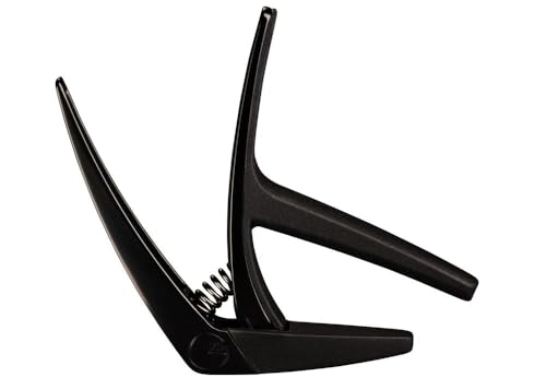 G7th Nashville Guitar Capo, Steel String Satin Black - 55mm Lightweight, Fast Action Spring Capo -Silicone Protection for Guitar Neck & Tone Clarity - Perfect for 6 String Acoustic or Electric Guitars - Image 5