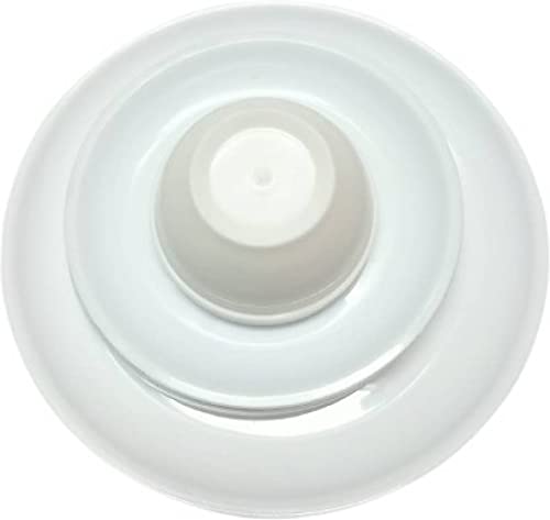 AWICKTIK Microwave Safe Unbreakable Round Dinner Set 4 Big Plates Set of 4 Small Plates Set of 4 Pcs Katori Made in India Set of 12 White - Image 2