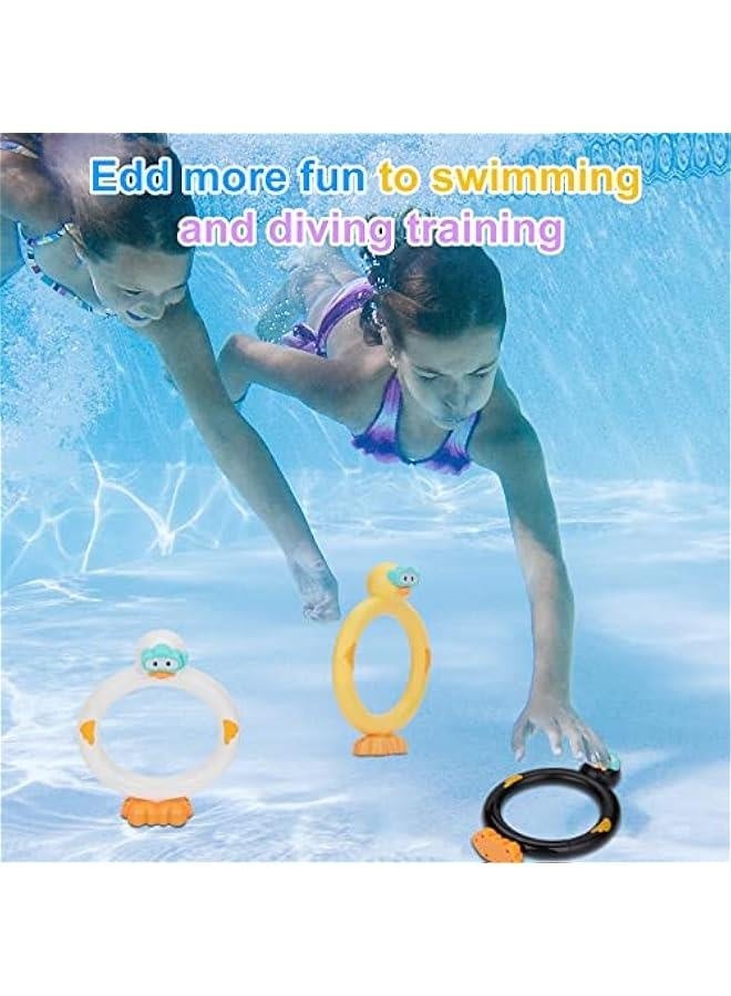 Diving Rings Pool Diving Toys for Kids Ages 4-8 Swimming Pool Toys for Kids Ages 8-12 Summer Outdoor Water Toys for Kids Adults Underwater Pool Dive/Swim Training Toy … - Image 5