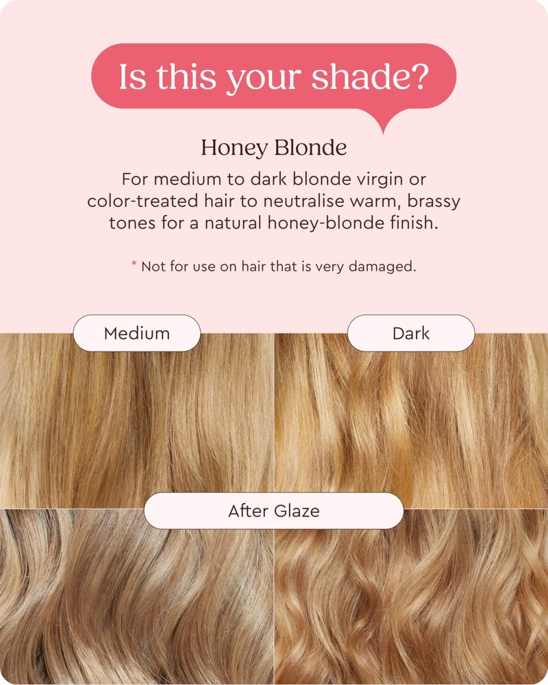 Glaze Super Gloss Color Conditioning Gloss â€“ Honey Blonde for Medium to Dark Blonde Hair â€“ Rinse Out Semi-Permanent Hair Gloss that Enhances Color and Boosts Shine & Hydration - Image 5