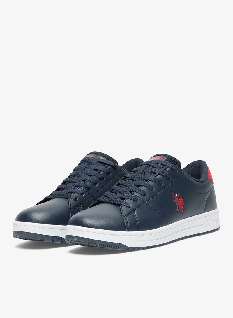 يو اس بولو اسن سنيكرز رجالي كحلي بقصة منخفضة بتصميم عصري برباط ونعل مريح للاستخدام اليومي - Image 3