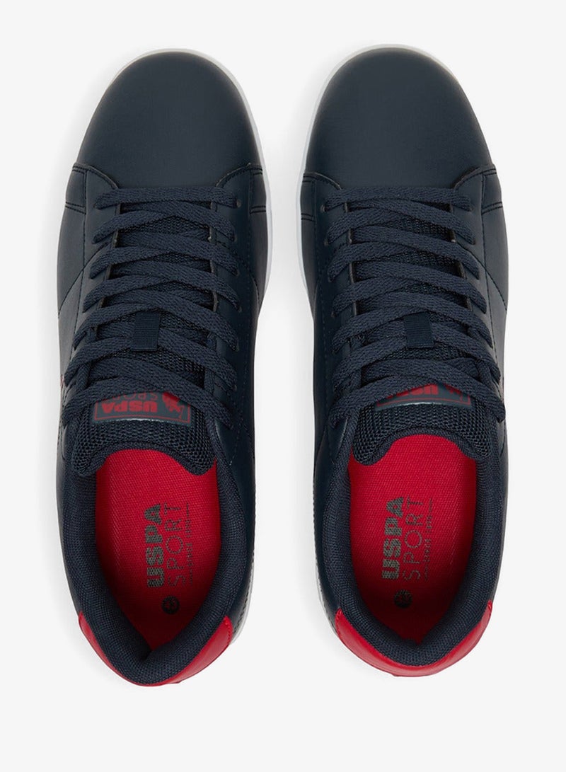 يو اس بولو اسن سنيكرز رجالي كحلي بقصة منخفضة بتصميم عصري برباط ونعل مريح للاستخدام اليومي - Image 5