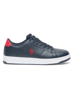 U.S. Polo Assn. Men's Navy Low-Top Sneakers  -Lightweight Stylish Lace-Up Design with Comfort Cushioned Sole for Everyday Wear  - Image 1