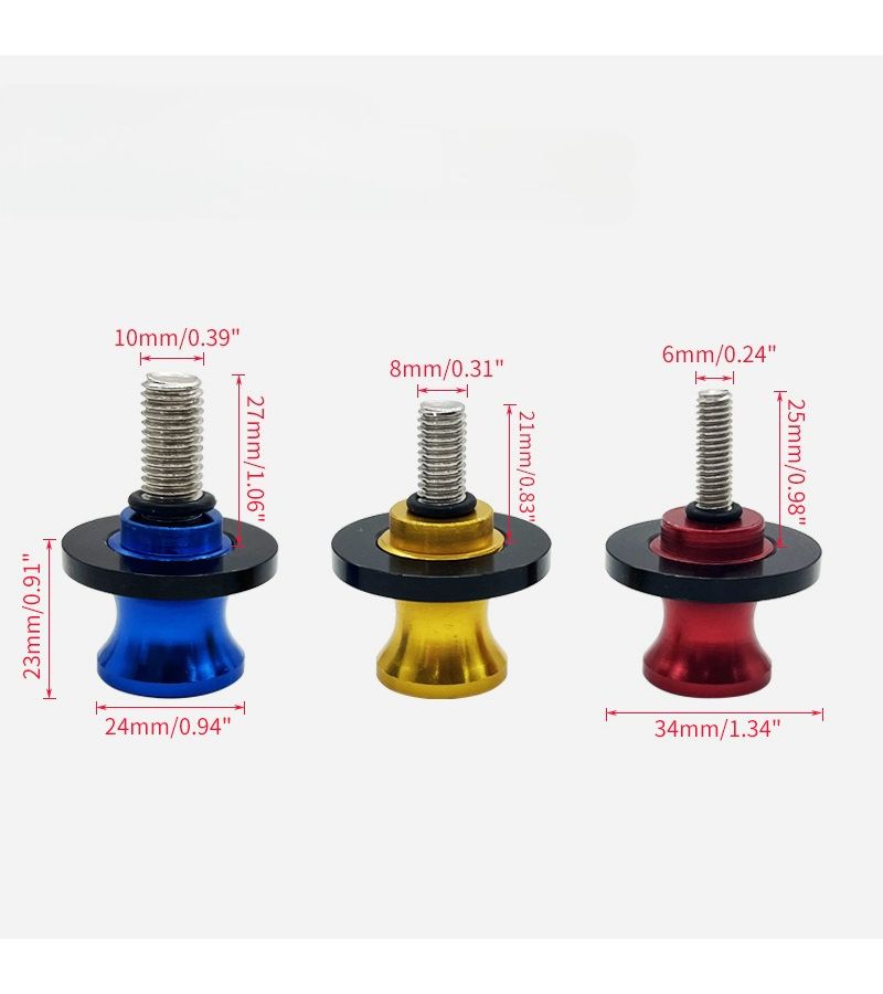 Blue 6mm Motorcycle Stand Screw Decor Lift Rack Accessories - Image 3