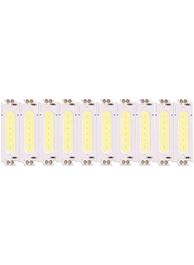 Generic - 10Pcs 12V 2W COB Chip Light Source,Led Strip Lights, Easy Installation DIY LED Lights for Bedroom, Ceiling, Kitchen(White), Led Strip Lights, 10Pcs 12V 2W COB Chip Light Sourcob light source lig - Image 1