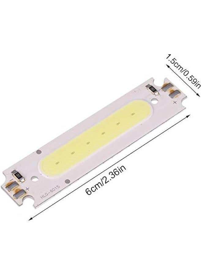 Generic - 10Pcs 12V 2W COB Chip Light Source,Led Strip Lights, Easy Installation DIY LED Lights for Bedroom, Ceiling, Kitchen(White), Led Strip Lights, 10Pcs 12V 2W COB Chip Light Sourcob light source lig - Image 1