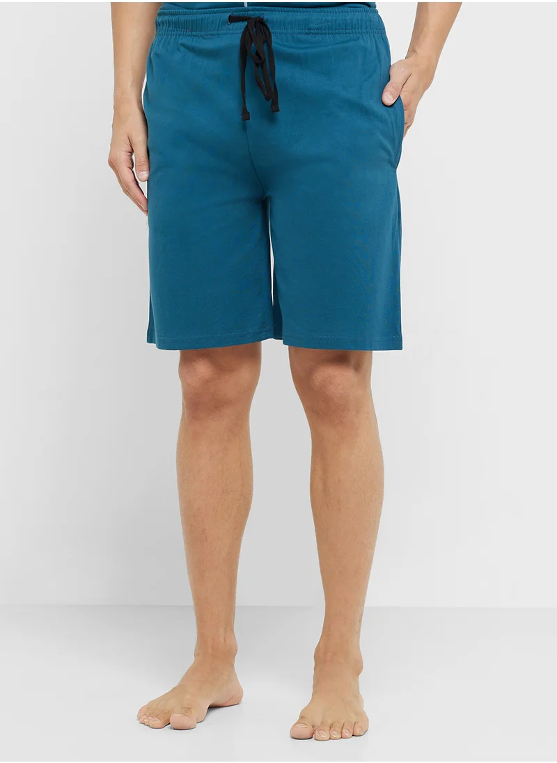 Robert Wood Nightwear Shirt & Shorts Sets
